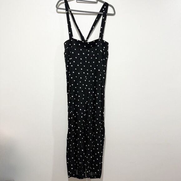 Torrid Disney Mickey Mouse & Minnie Mouse Polka Dot Black Overall Women Size 2 - Picture 3 of 8